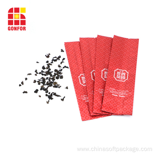 High Quality Printed Tea Bag side gusset pouch